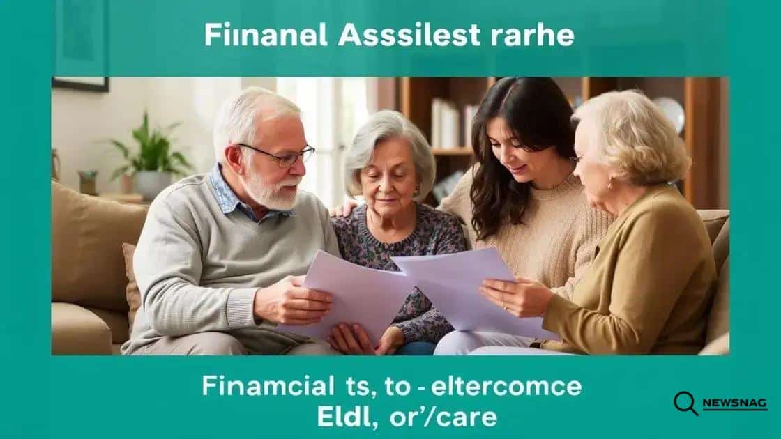 Financial assistance options for elder care