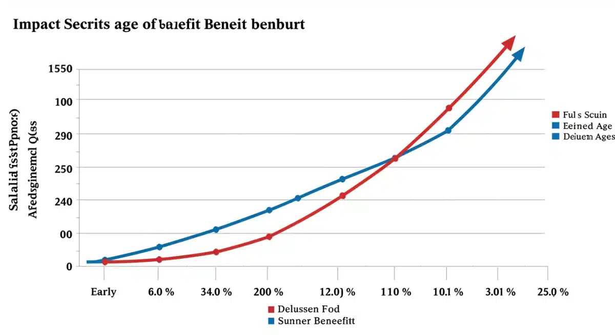 Infographic showing Social Security benefit increases based on claiming age