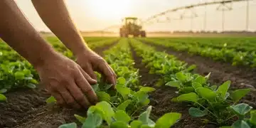 Agriculture Department Announces $5 Billion in New Subsidies for Farmers in 2025 Farmer inspecting crops, symbolizing agricultural growth and new subsidies