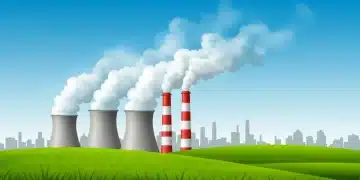 EPA Proposes Stricter Emissions Standards Effective July 2025 Illustration of clean industrial emissions and green environment