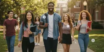 College students walking on campus, symbolizing access to education through Pell Grants.