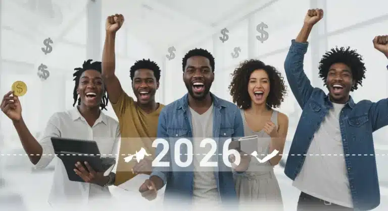 Young adults celebrating financial freedom after refinancing student loans in 2026