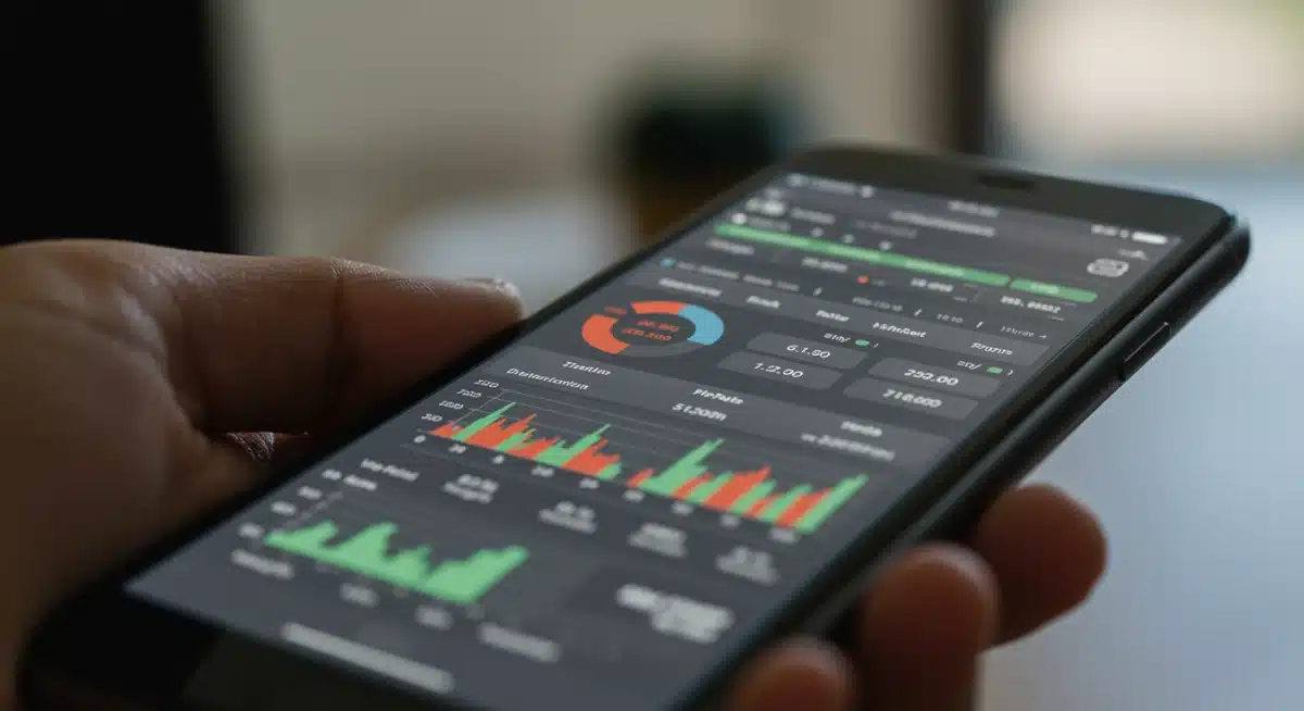 Smartphone displaying an investment portfolio dashboard within a modern personal finance app.