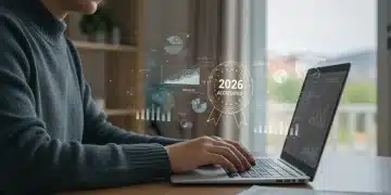 Student researching accredited online degrees on a laptop in 2026