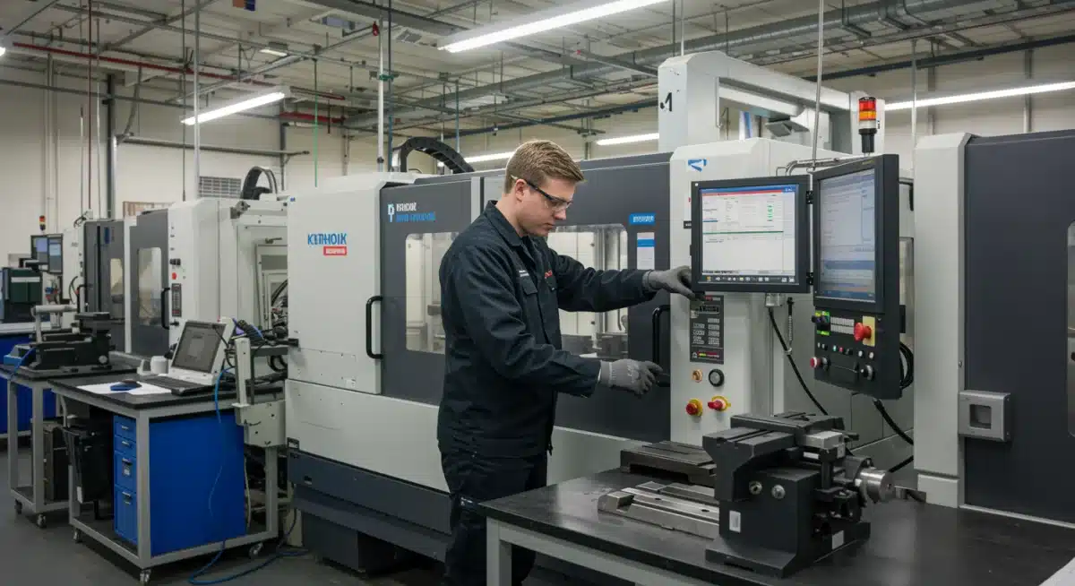 Student gaining practical experience in a technical training lab