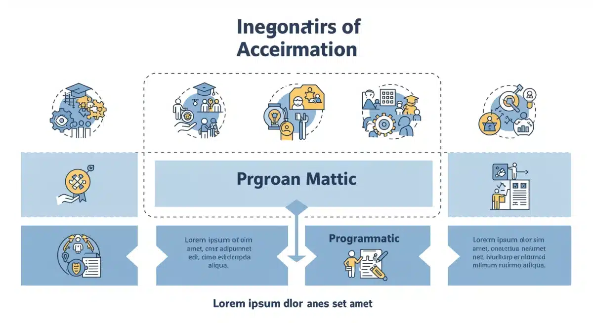 Infographic explaining types of online degree accreditation
