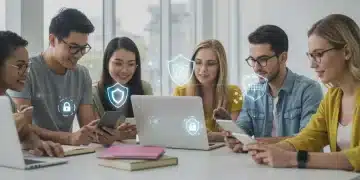 Young adults learning cybersecurity practices online