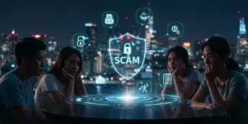 Young adults identifying digital fraud threats