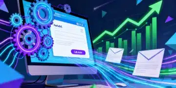 AI-powered email marketing dashboard showing increased open rates