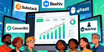 Comparison of leading newsletter platforms for US creators in 2026 with data charts.